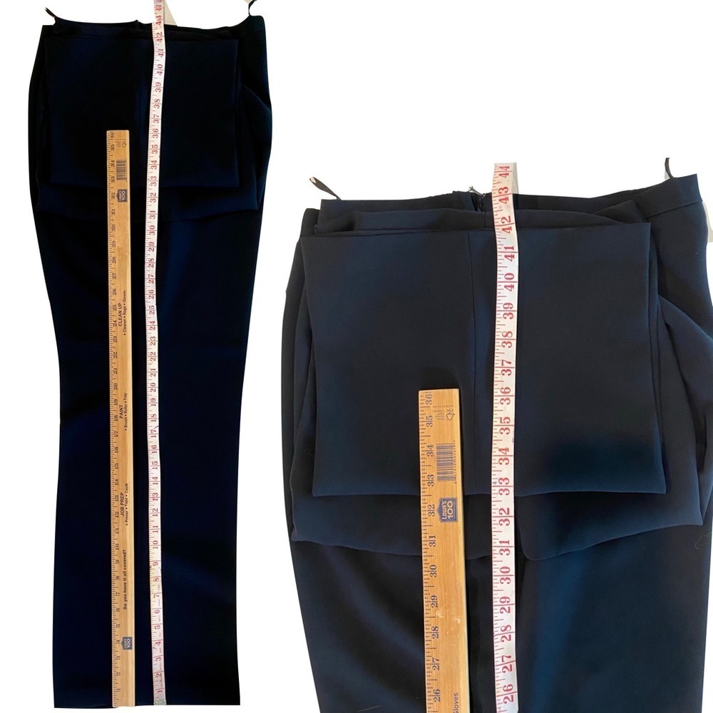 Le Suit Separate Dress Slacks Black Polyester Fully Lined Size 16 - Picture 12 of 12